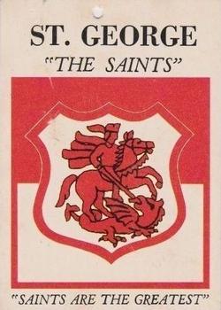 1968 Scanlens Series 2 - Team Emblems #NNO St. George Dragons Front